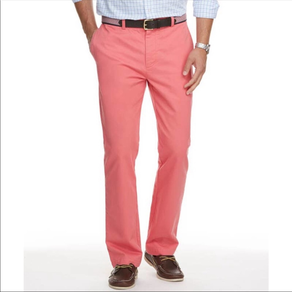 Vineyard Vines Mens Club Pants Salmon Pink Size 28x30